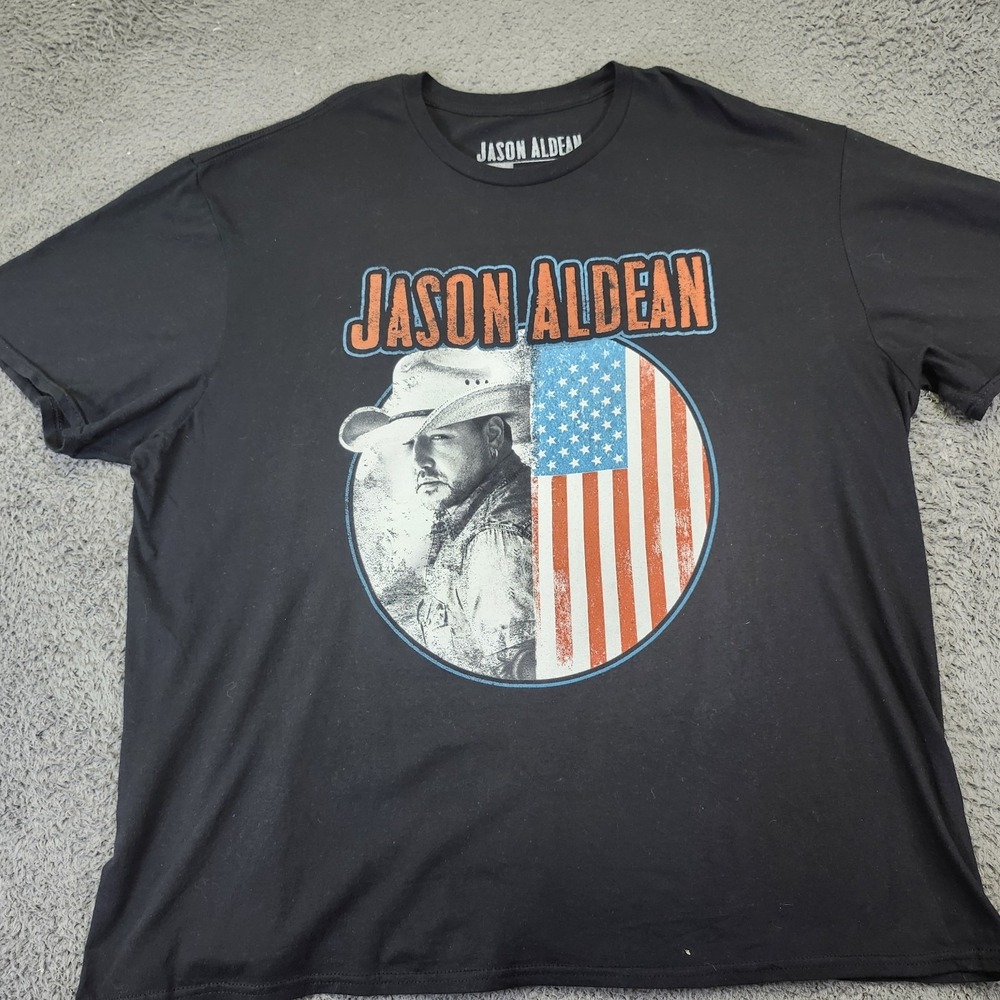 Jason Aldean Rock n Roll Cowboy tour Concert Country Music 2XL Shirt‎ USA 2022